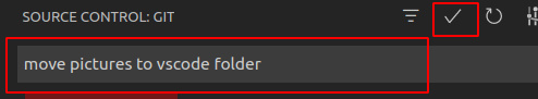 Commit panel VSCode